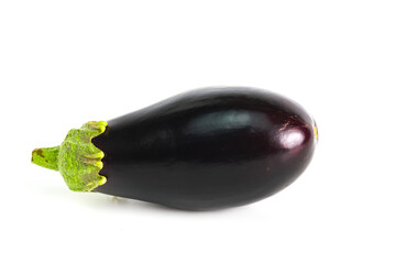 Wall Mural - Eggplant on a white background.