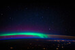 © TOimages - Aurora borealis with airglow. Digital Enhancement. Elements by NASA