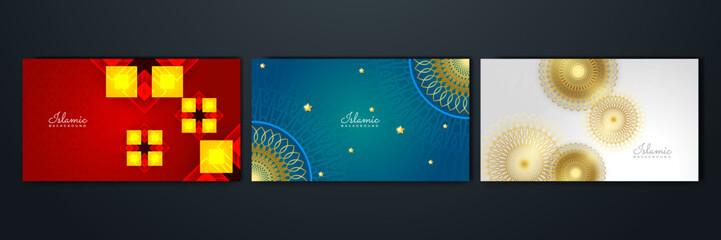 Islamic ramadan background with Arabic ornament pattern and luxury mandala lantern decorative. Designed for islam greeting card, eid template, hajj, invitation, celebration, premium frame, and mosque