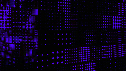 Abstract grunge grid dot background pattern. shine, purple dot