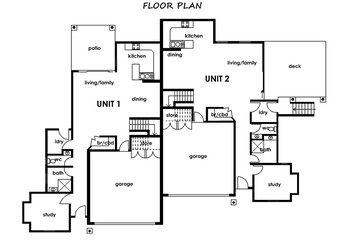 Naklejka na meble Floor plan. Interior. 2d floor plan for real estate. Home plan. 3D design of home space. Floor plan. 2d floor plan. Black&white floor plan.  Autocad drawing.  