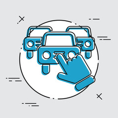 Poster - Car selection icon