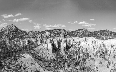 Poster - Bryce Canyon aerial view on a beautiful sunny day, Utah