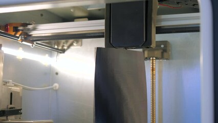 Wall Mural - A huge 3D printer. Media.A numerically controlled machine that makes everything according to new technologies.