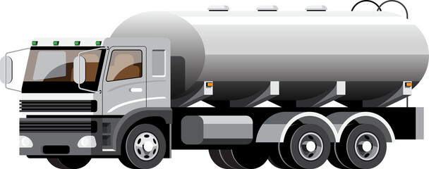 Cartoon box truck illustration