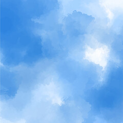  Abstract blue watercolor for background.