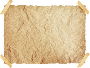Poster - Vintage paper with tape  isolated