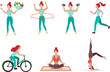 © Kate3155 - Active woman in healthy lifestyle collection. PNG file.