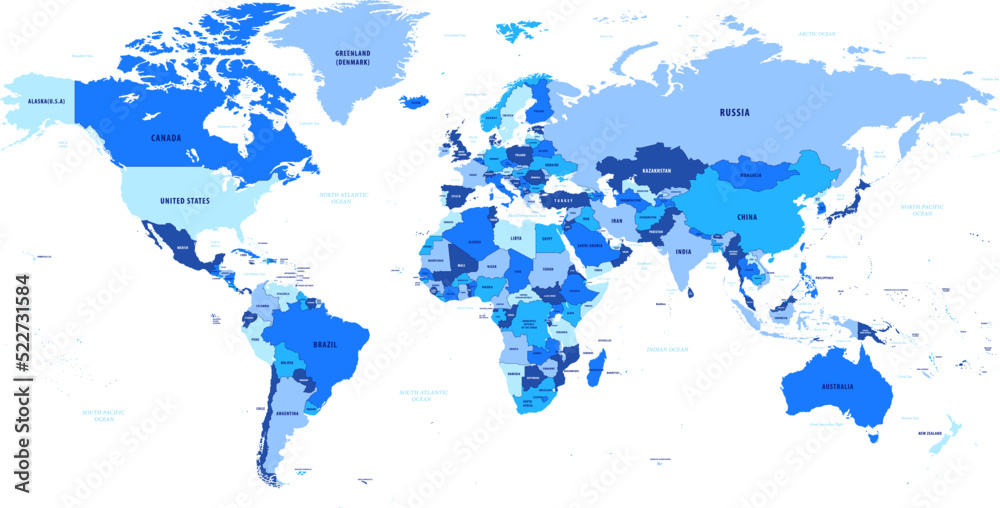 【2024最新】SNSで話題・人気の商品のおすすめアイテム world of Vector 世界地図国名海名入り map ベクター Stock の 世界地図