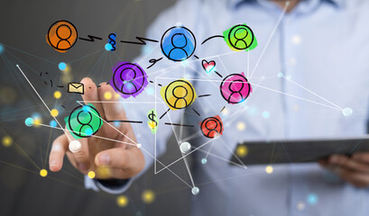 people network structure hr - human resources management and recruitment