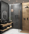 Master bathroom design ideas, 3D render