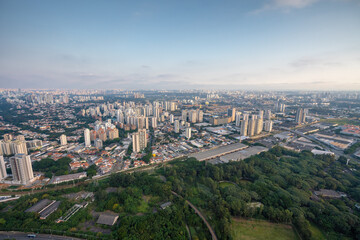 Wall Mural - Aerial View of Vila Leopoldina neighborhood - Sao Paulo, Brazil