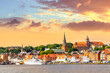 Blick auf Flensburg, Deutschland 