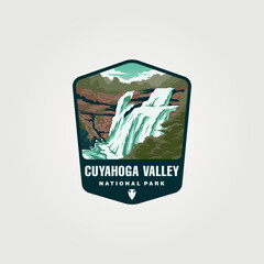 Poster - Cuyahoga valley national park logo vector symbol illustration design, national park emblem