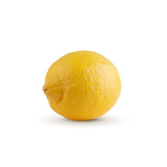 Canvas Print - yellow lemon isolated on white background