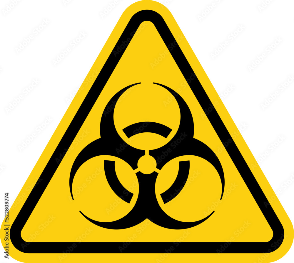 The Biological radiation icon. Radiation symbol. Radioactive material ...