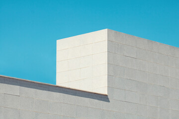 Poster - Urban architeture. Close up of a modern building with sky.
