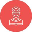 King Line Two Color Icon