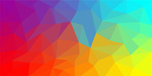 Abstract Background Consisting Of Colored Triangles 