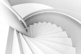 Modern spiral shaped staircase