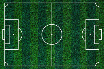 Abstract green grass football field of artificial grass background texture,Soccer. Playing field of football. betting and competition. White lines that delimit the areas,Football field Top view