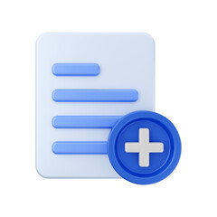 Fototapete - folder and file 3d icon illustration