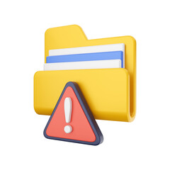 Fototapete - folder and file 3d icon illustration