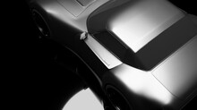 High Angel View Metallic Sport In Black 3D Rendering Automotive Vehicle Wallpaper Backgrounds