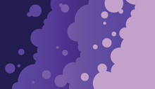 Editable Purple Bubble Vector Background With Modern Style