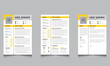 © ResumePage  - Professional Resume Layout and Cover Letter with Modern CV Templates Kit Color Header