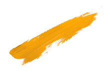 Yellow Brush Isolated On Transparent Background Yellow Watercolor,png