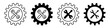 © Denys - Options icon vector set. settings illustration sign collection. installation symbol. repair logo. fix mark.