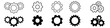 Gear icon vector set. Mechanics icon vector set. Engineering symbol or logo.