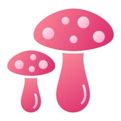 Canvas Print - Mushroom Icon