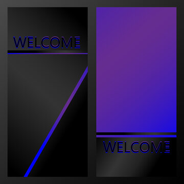 Welcome banner, suitable for your business and personal use