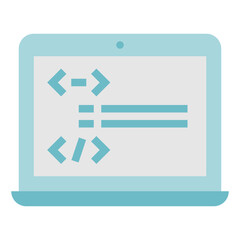 programming coding structure software development - flat icon