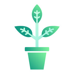 Wall Mural - Plant pot Icon