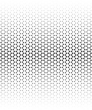 Geometric Pattern Based On Circles On A White Background.Seamless In One Direction.Long Fade Out.