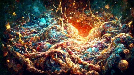 Wall Mural - background with waves