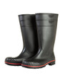 Black Rubber Boots isolated on transparent background