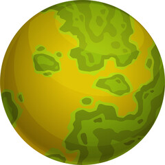 Wall Mural - Cartoon eco planet magic alien world globe sphere