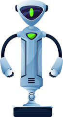 Aufkleber - Robot android, cyborg or cartoon AI chatbot droid