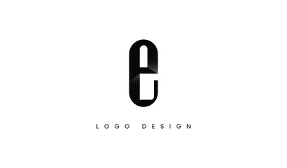 Initial Letter E Logo. Usable for Business and Company Branding Logos. Flat Vector Logo Design Template Element.