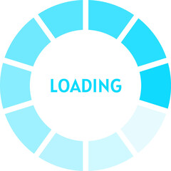 Poster - Loading circle bar, download or buffering progress