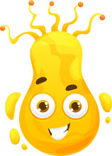 Yellow Cartoon Virus Character Microorganism Germ