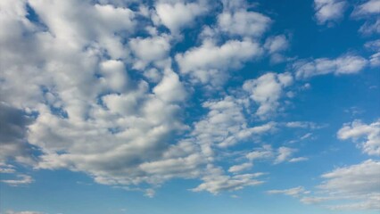 Wall Mural - Time lapse of blue sky and clouds.