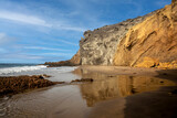 Fototapeta Morze - Idyllic beach of Barronal with blue and transparent waters in the Natural Park of Cabo de Gata and Njar in Almera, Andalusia, Spain.