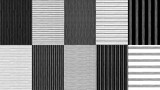Fototapeta  - black white seamless stripe background patterns