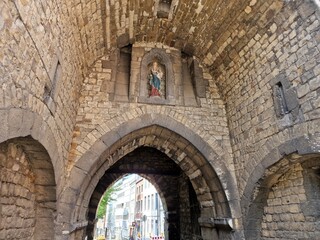 Entrance gate to the city of Aachen in germany