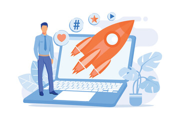 Poster - successful internet marketing. data, applications, e-services, multimedia. social network likes and 